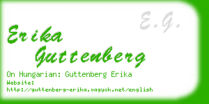 erika guttenberg business card